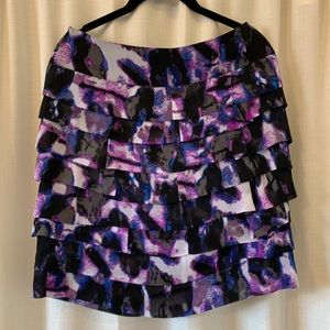 EUC Worthington Tiered Mini Skirt, 6P